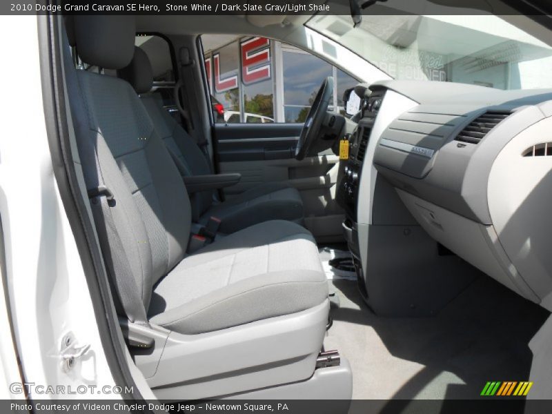 Stone White / Dark Slate Gray/Light Shale 2010 Dodge Grand Caravan SE Hero