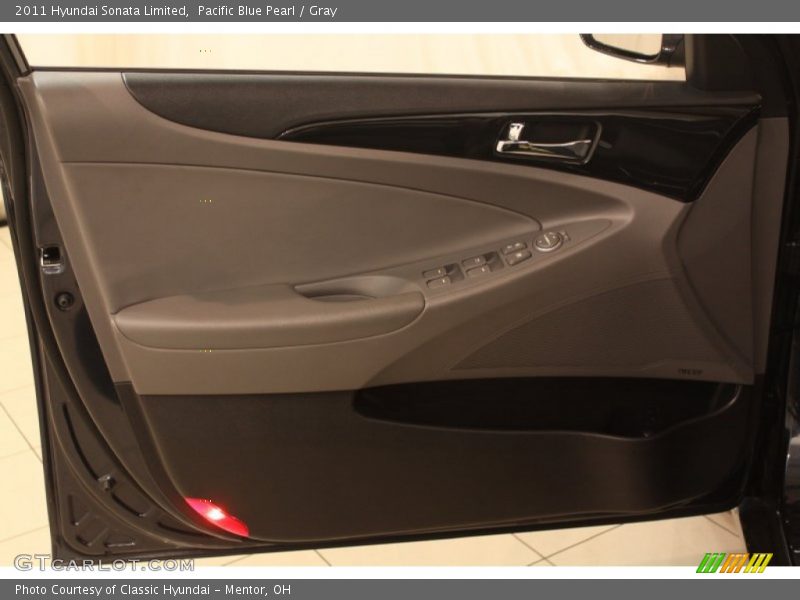 Pacific Blue Pearl / Gray 2011 Hyundai Sonata Limited