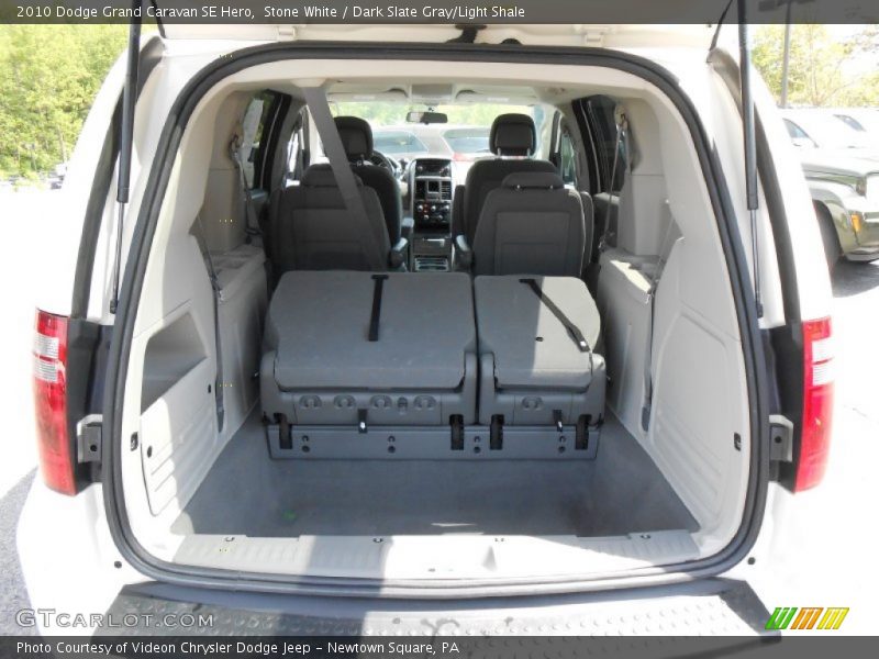 Stone White / Dark Slate Gray/Light Shale 2010 Dodge Grand Caravan SE Hero