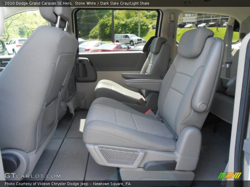 Stone White / Dark Slate Gray/Light Shale 2010 Dodge Grand Caravan SE Hero