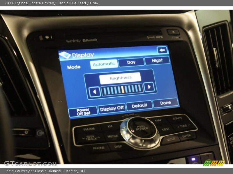 Pacific Blue Pearl / Gray 2011 Hyundai Sonata Limited