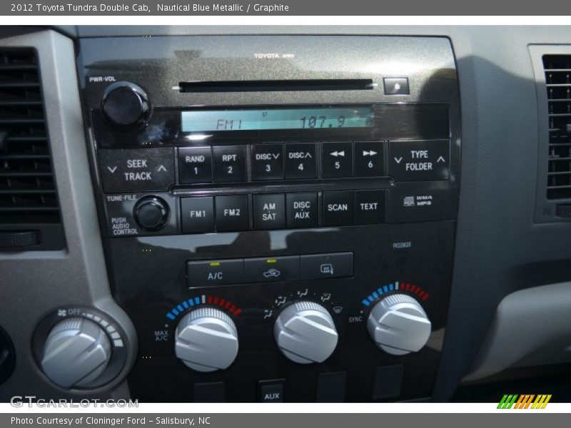 Nautical Blue Metallic / Graphite 2012 Toyota Tundra Double Cab