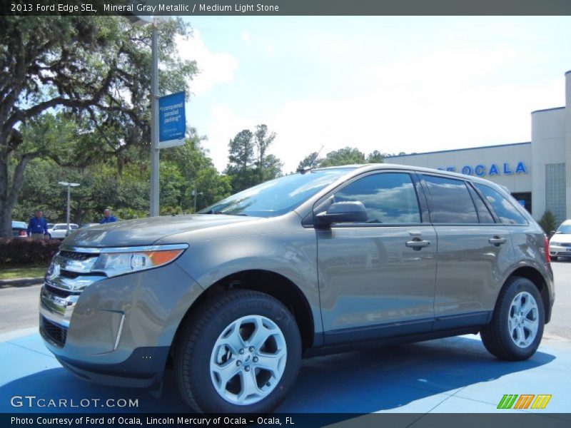 Mineral Gray Metallic / Medium Light Stone 2013 Ford Edge SEL