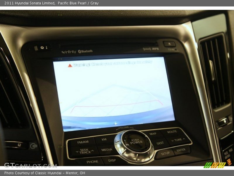 Pacific Blue Pearl / Gray 2011 Hyundai Sonata Limited