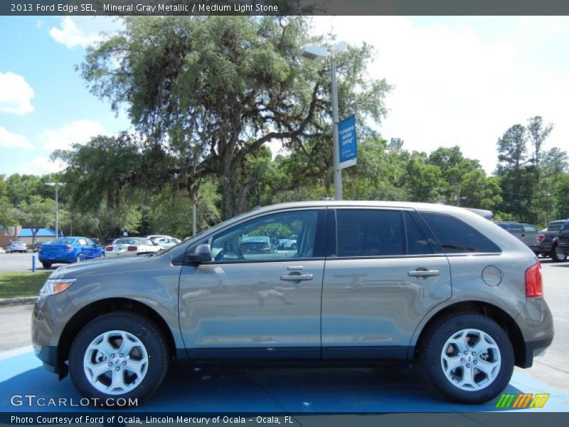 Mineral Gray Metallic / Medium Light Stone 2013 Ford Edge SEL