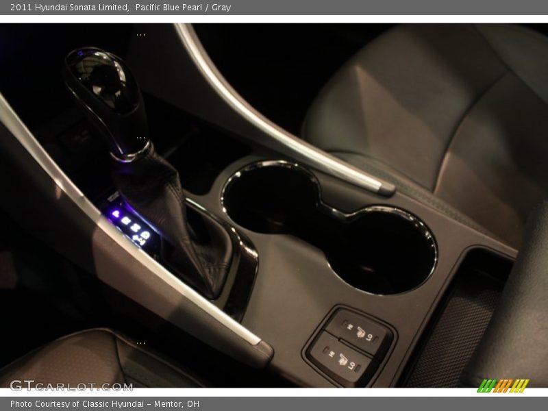 Pacific Blue Pearl / Gray 2011 Hyundai Sonata Limited