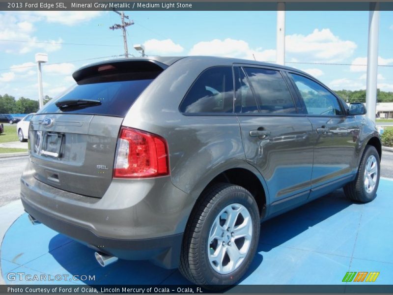 Mineral Gray Metallic / Medium Light Stone 2013 Ford Edge SEL