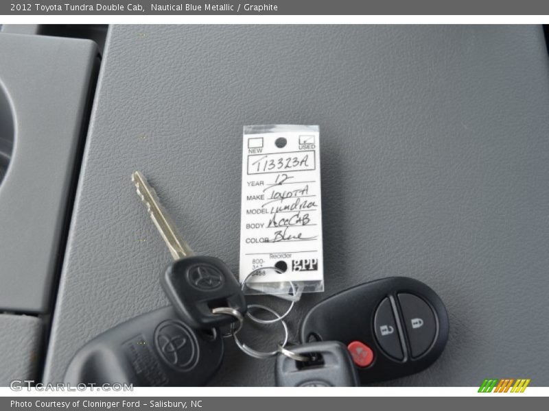 Nautical Blue Metallic / Graphite 2012 Toyota Tundra Double Cab