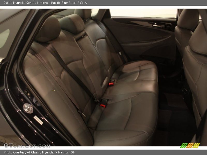 Pacific Blue Pearl / Gray 2011 Hyundai Sonata Limited