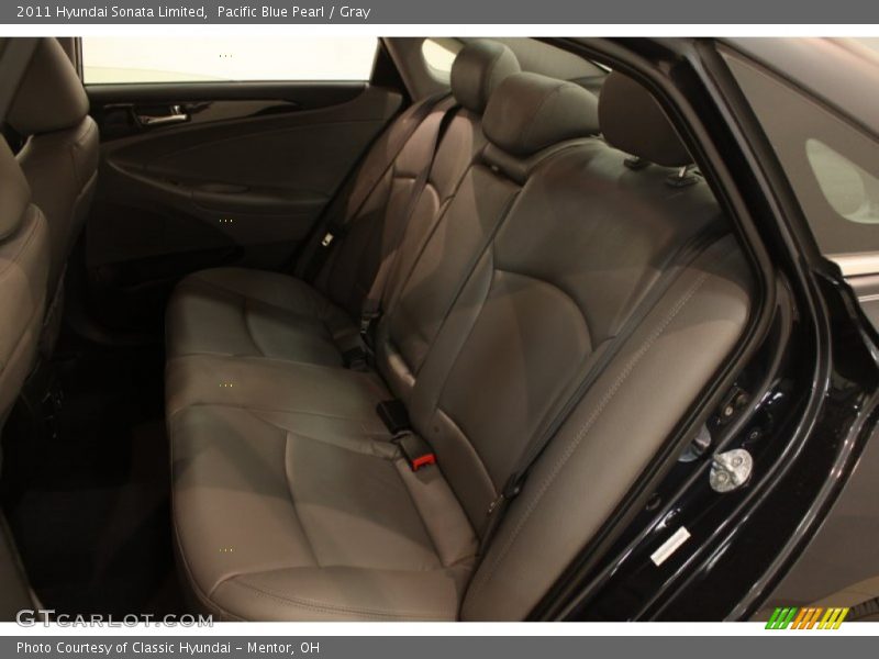 Pacific Blue Pearl / Gray 2011 Hyundai Sonata Limited