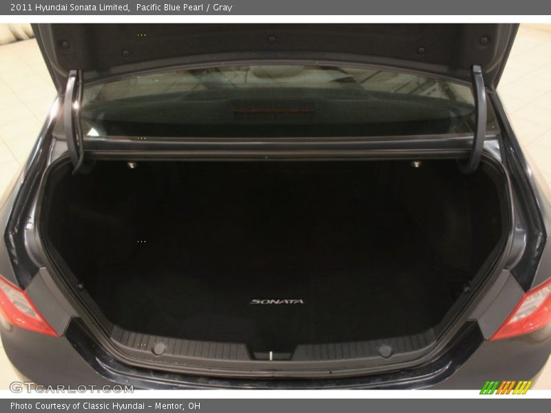 Pacific Blue Pearl / Gray 2011 Hyundai Sonata Limited