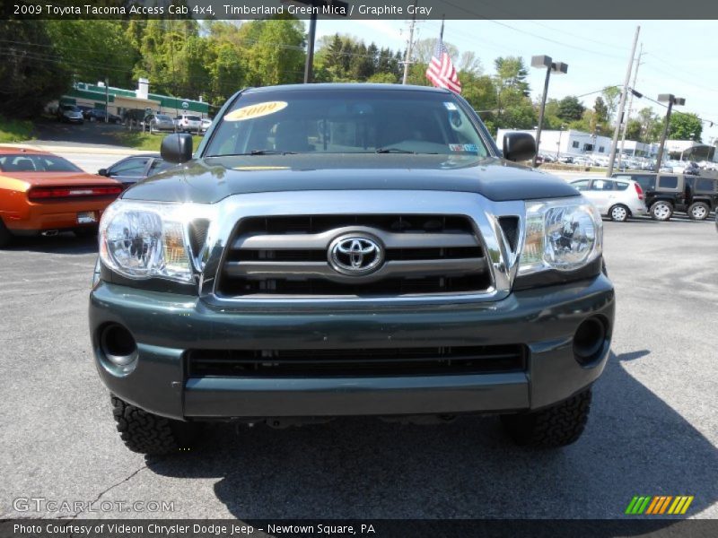 Timberland Green Mica / Graphite Gray 2009 Toyota Tacoma Access Cab 4x4