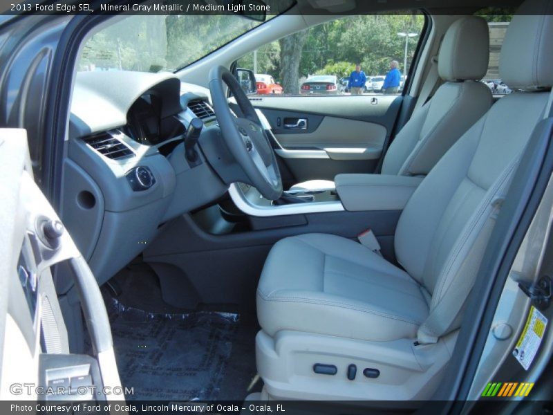 Mineral Gray Metallic / Medium Light Stone 2013 Ford Edge SEL