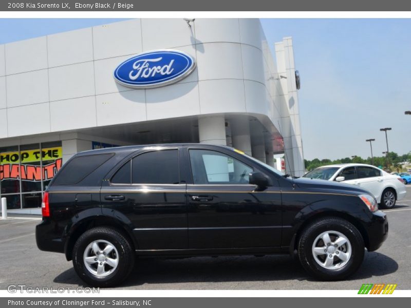 Ebony Black / Beige 2008 Kia Sorento LX