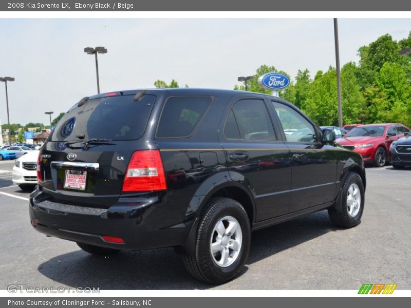 Ebony Black / Beige 2008 Kia Sorento LX