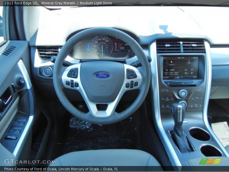 Mineral Gray Metallic / Medium Light Stone 2013 Ford Edge SEL
