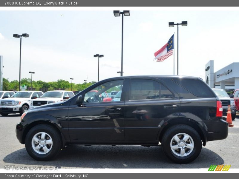 Ebony Black / Beige 2008 Kia Sorento LX