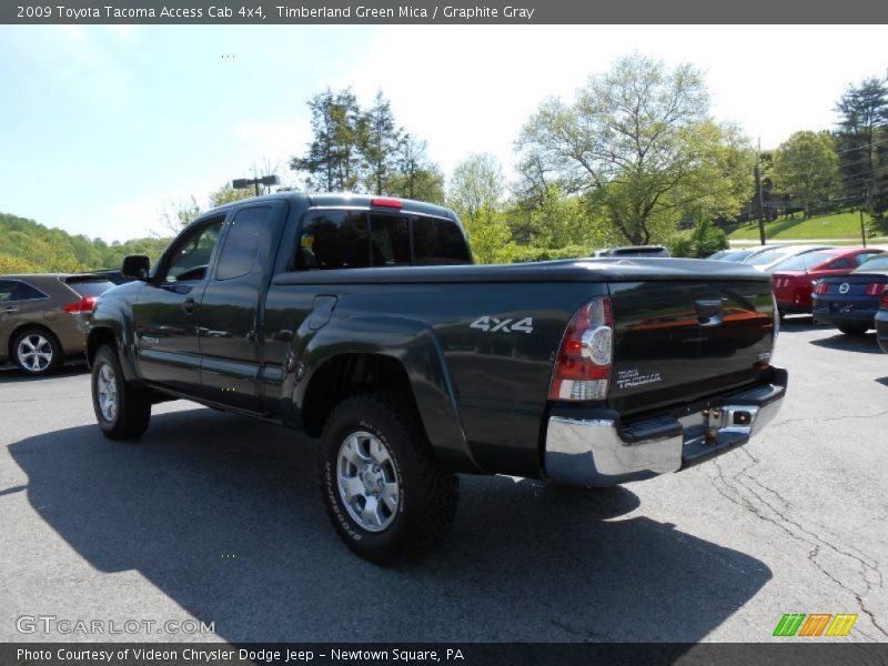 Timberland Green Mica / Graphite Gray 2009 Toyota Tacoma Access Cab 4x4