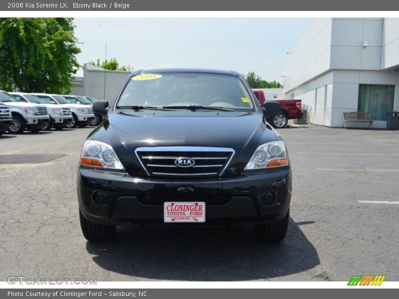 Ebony Black / Beige 2008 Kia Sorento LX