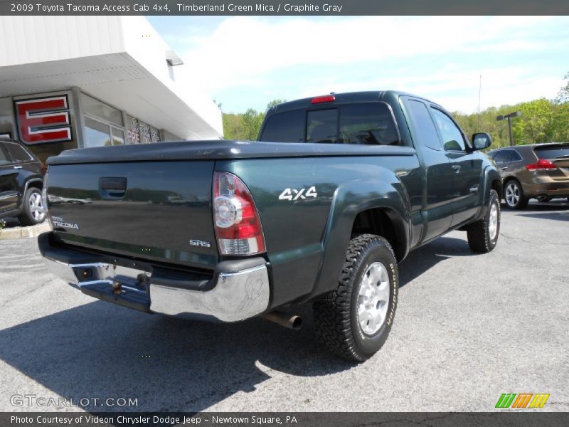 Timberland Green Mica / Graphite Gray 2009 Toyota Tacoma Access Cab 4x4