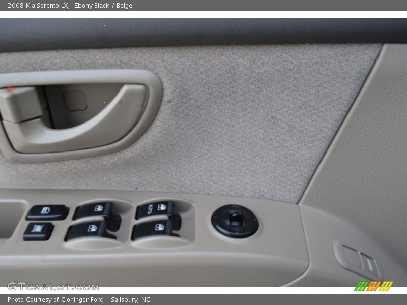 Ebony Black / Beige 2008 Kia Sorento LX