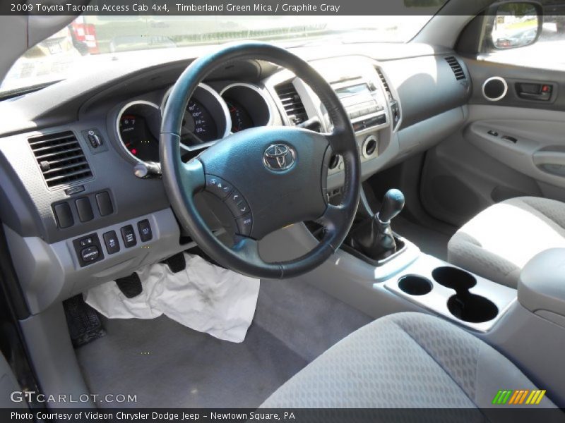 Timberland Green Mica / Graphite Gray 2009 Toyota Tacoma Access Cab 4x4