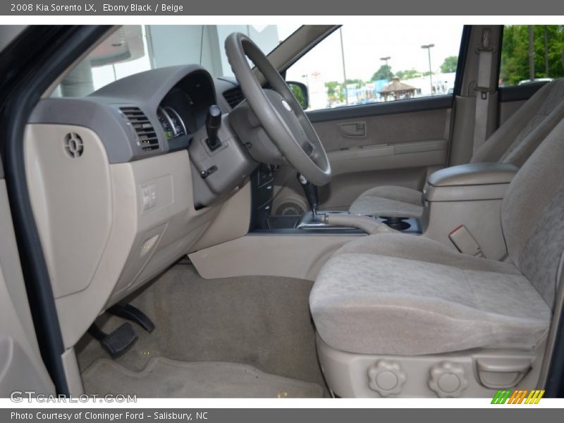 Ebony Black / Beige 2008 Kia Sorento LX