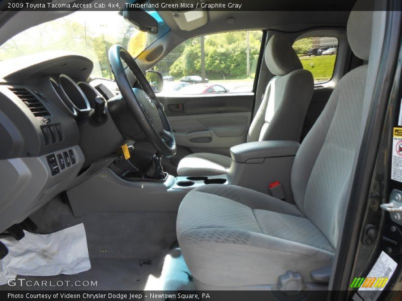 Timberland Green Mica / Graphite Gray 2009 Toyota Tacoma Access Cab 4x4