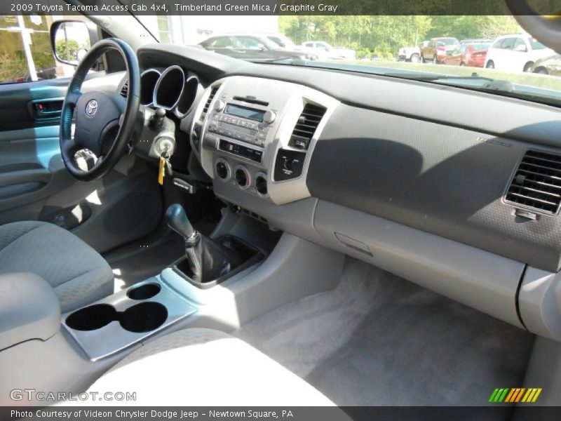 Timberland Green Mica / Graphite Gray 2009 Toyota Tacoma Access Cab 4x4