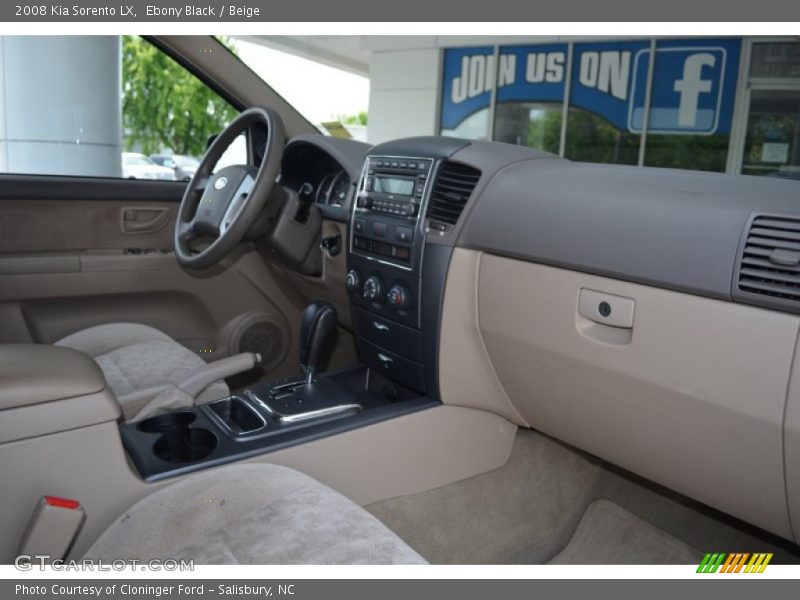 Ebony Black / Beige 2008 Kia Sorento LX