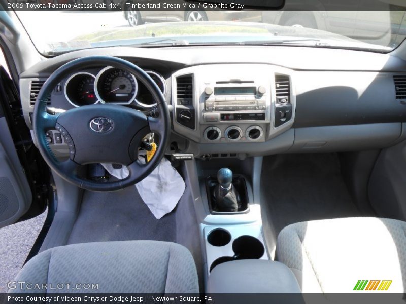 Timberland Green Mica / Graphite Gray 2009 Toyota Tacoma Access Cab 4x4
