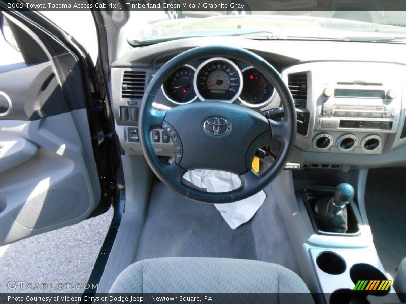 Timberland Green Mica / Graphite Gray 2009 Toyota Tacoma Access Cab 4x4