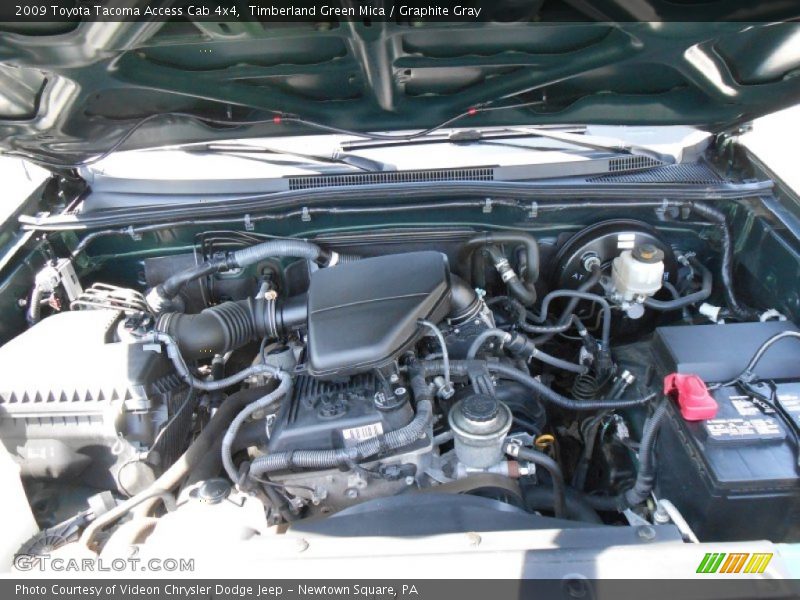 Timberland Green Mica / Graphite Gray 2009 Toyota Tacoma Access Cab 4x4