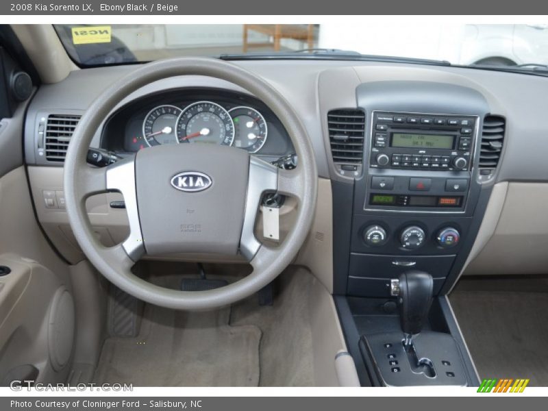 Ebony Black / Beige 2008 Kia Sorento LX