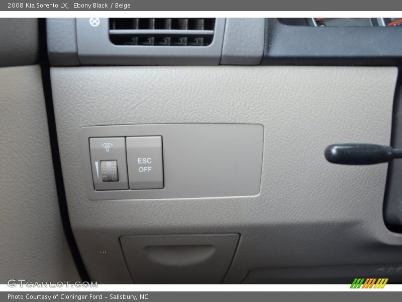 Ebony Black / Beige 2008 Kia Sorento LX