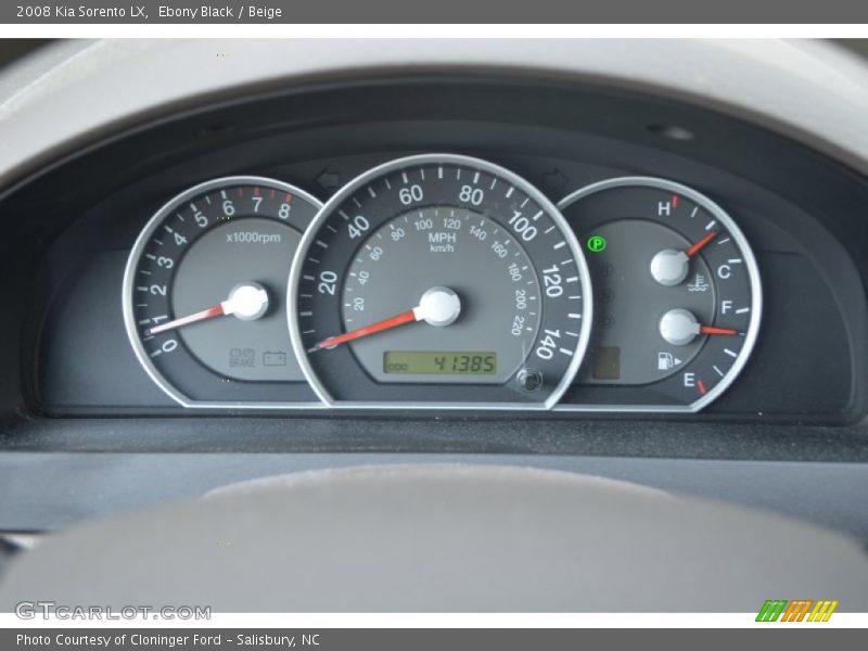 Ebony Black / Beige 2008 Kia Sorento LX