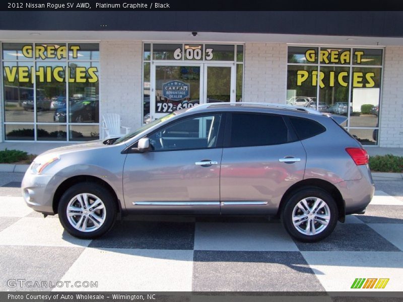 Platinum Graphite / Black 2012 Nissan Rogue SV AWD