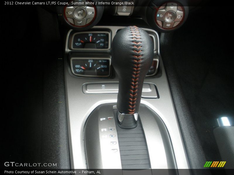 Summit White / Inferno Orange/Black 2012 Chevrolet Camaro LT/RS Coupe