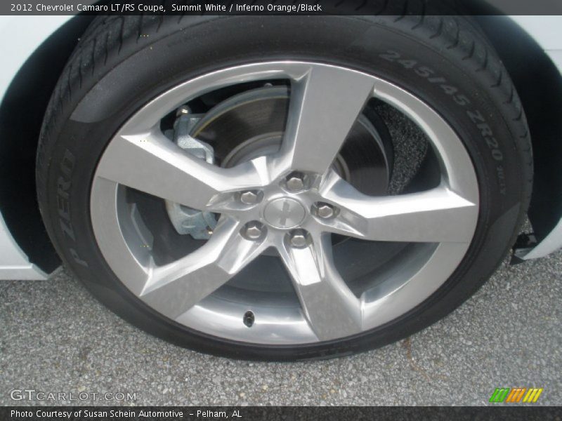 Summit White / Inferno Orange/Black 2012 Chevrolet Camaro LT/RS Coupe