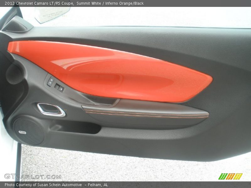 Summit White / Inferno Orange/Black 2012 Chevrolet Camaro LT/RS Coupe