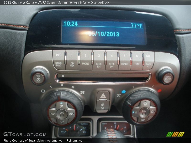 Summit White / Inferno Orange/Black 2012 Chevrolet Camaro LT/RS Coupe
