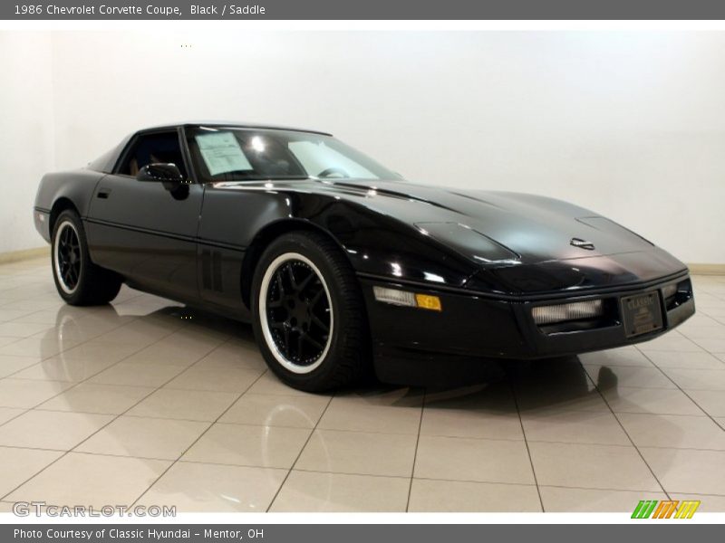 Black / Saddle 1986 Chevrolet Corvette Coupe