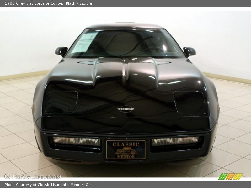 Black / Saddle 1986 Chevrolet Corvette Coupe