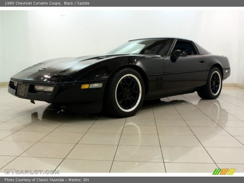 Black / Saddle 1986 Chevrolet Corvette Coupe