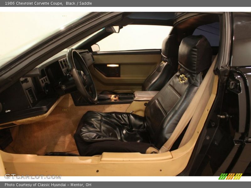 Black / Saddle 1986 Chevrolet Corvette Coupe