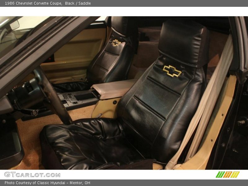 Black / Saddle 1986 Chevrolet Corvette Coupe