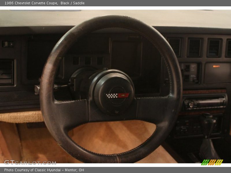 Black / Saddle 1986 Chevrolet Corvette Coupe