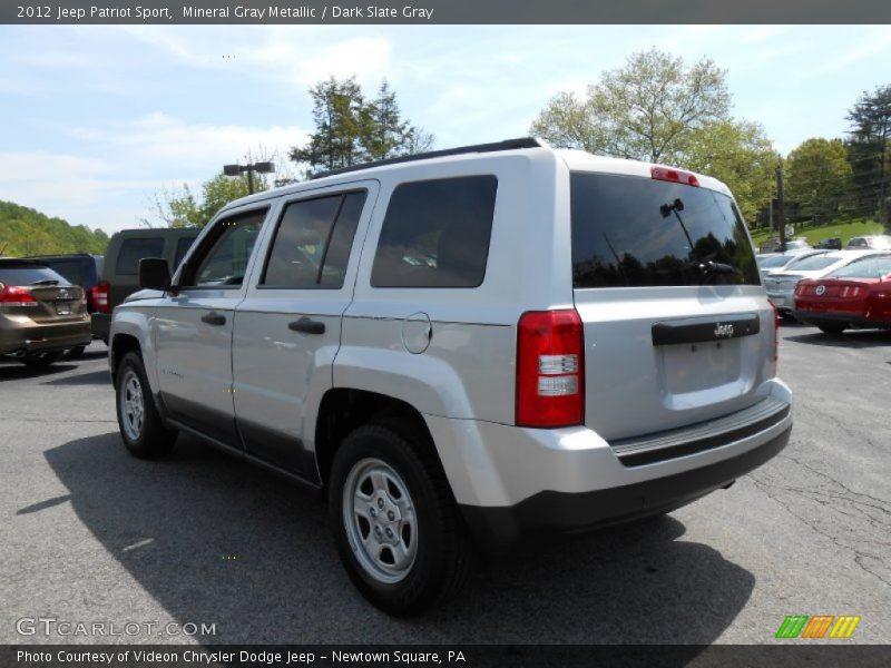 Mineral Gray Metallic / Dark Slate Gray 2012 Jeep Patriot Sport