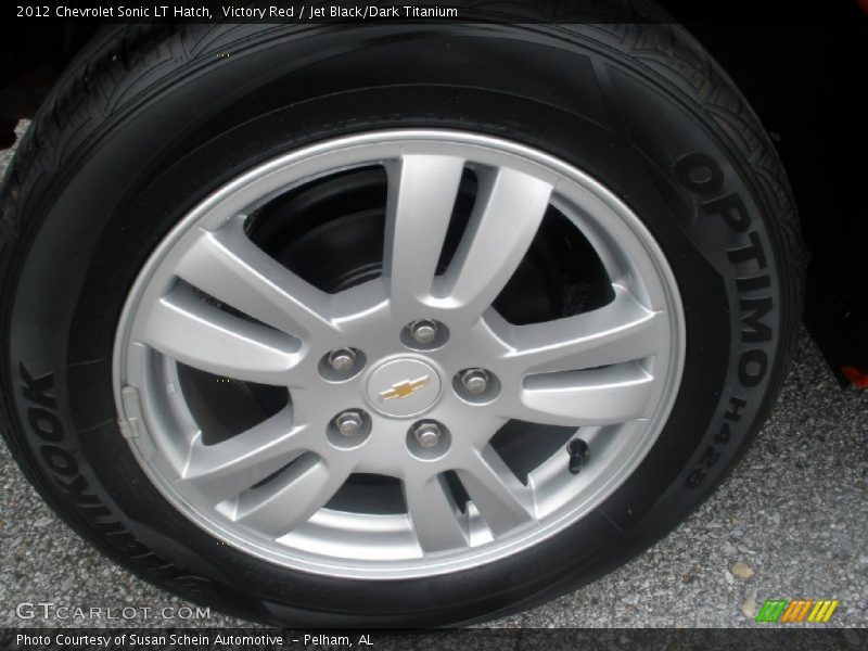 Victory Red / Jet Black/Dark Titanium 2012 Chevrolet Sonic LT Hatch