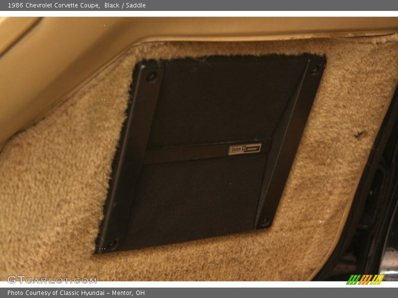 Black / Saddle 1986 Chevrolet Corvette Coupe
